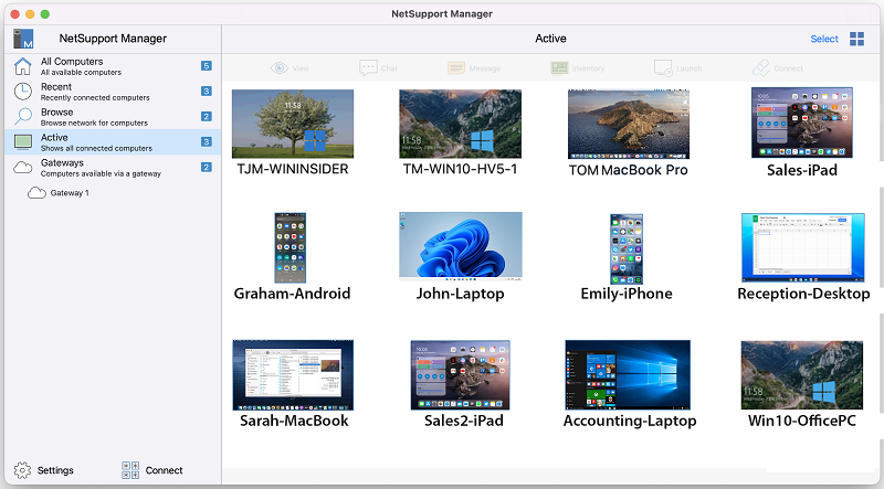 NetSupport ManagerV14 画面共有のイメージ画像